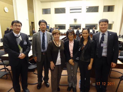 Женева, 2011. С коллегами из азиатских стран